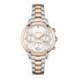 Boss Reloj para mujer con correa dorada y esfera beige