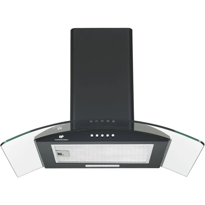 Continental Edison Campana Extractora Decorativa CEH60GB2 - Negro / Cristal, Clase A, 60 x 47 x 50.84 cm Continental Edison Campana Extractora Decorativa CEH60GB2 - Negro / Cristal, Clase A, 60 x 47 x 50.84 cm