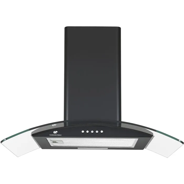 Continental Edison Campana Extractora Decorativa CEH60GB2 - Negro / Cristal, Clase A, 60 x 47 x 50.84 cm Continental Edison Campana Extractora Decorativa CEH60GB2 - Negro / Cristal, Clase A, 60 x 47 x 50.84 cm