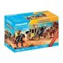 Playmobil PL71862 Robo de diligencia en el Salvaje Oeste, Western, Para coleccionistas, 58 piezas, Edades 14+