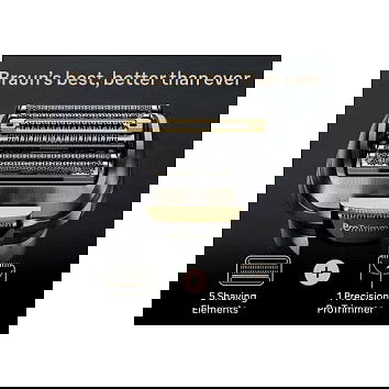 Braun Series 9 Pro+ 9575cc Afeitadora Eléctrica de Láminas Wet & Dry con Tecnología Sonic y Base de Limpieza