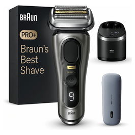 Braun Series 9 Pro+ 9575cc Afeitadora Eléctrica de Láminas Wet & Dry con Tecnología Sonic y Base de Limpieza