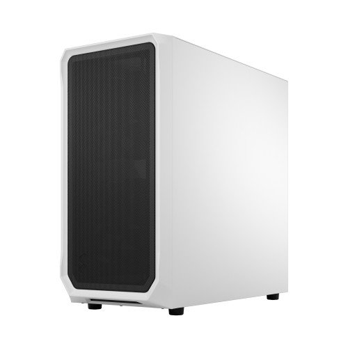 Fractal Design Focus 2 Blanco - Torre PC ATX/micro ATX/Mini-ITX con Ventana Lateral, 2x 140mm Ventiladores, FD-C-FOC2A-02