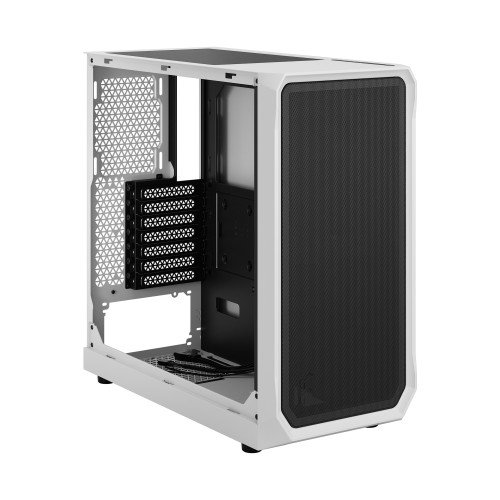 Fractal Design Focus 2 Blanco - Torre PC ATX/micro ATX/Mini-ITX con Ventana Lateral, 2x 140mm Ventiladores, FD-C-FOC2A-02