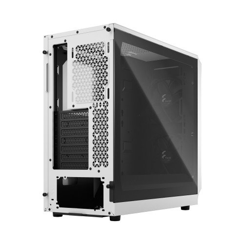 Fractal Design Focus 2 Blanco - Torre PC ATX/micro ATX/Mini-ITX con Ventana Lateral, 2x 140mm Ventiladores, FD-C-FOC2A-02