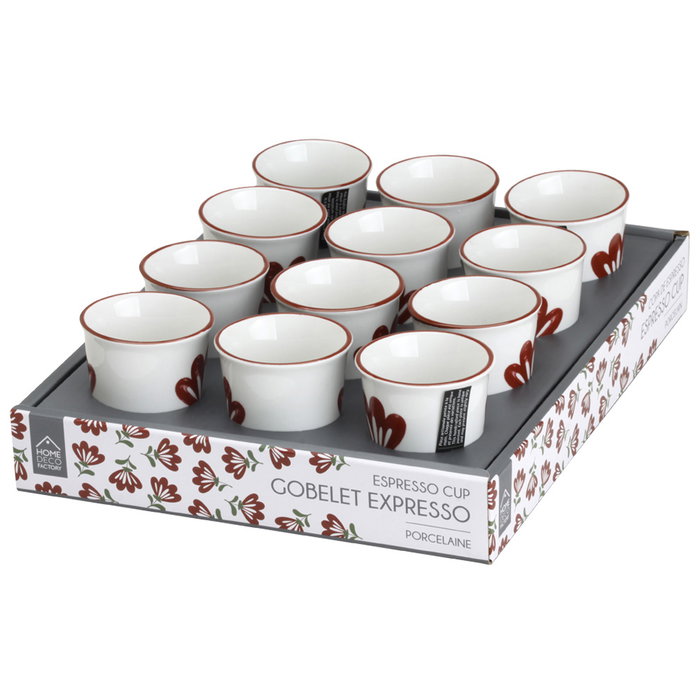 Home Deco Factory Vaso Espresso Edith 70 ml - Pack de 12 unidades