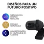Logitech 960-001585 Brio 100 Cámara Web Full HD 1080p Plug and Play con Micrófono y Tapa de Privacidad - Grafito