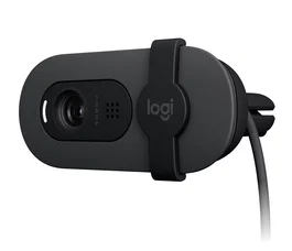 Logitech 960-001585 Brio 100 Cámara Web Full HD 1080p Plug and Play con Micrófono y Tapa de Privacidad - Grafito