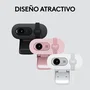 Logitech 960-001585 Brio 100 Cámara Web Full HD 1080p Plug and Play con Micrófono y Tapa de Privacidad - Grafito