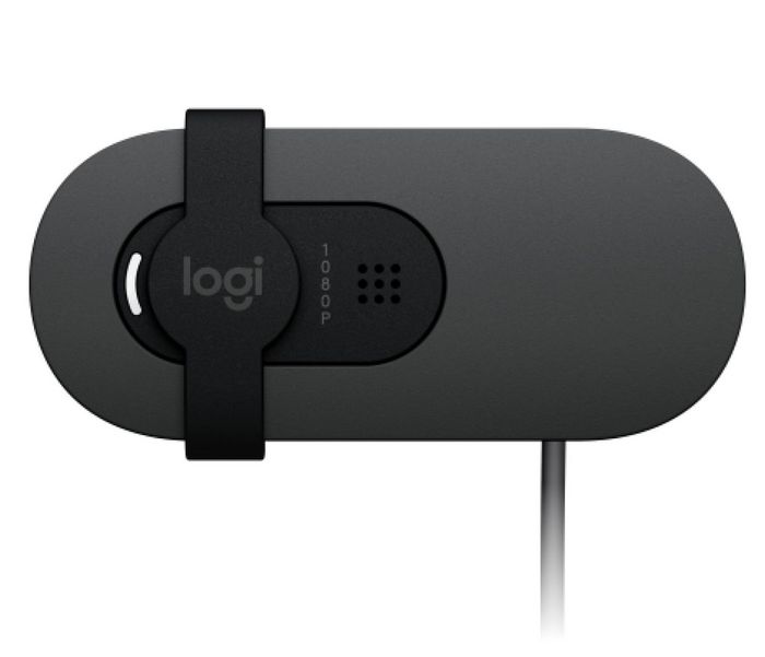 Logitech Webcam Brio 100 Full HD 1080p para Video Llamadas - Cámara Web con Obturador de Privacidad, Balance de Luz Automático y Micrófono Integrado para Microsoft Teams, Zoom y más