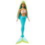 Mattel Muñeca Barbie Sirena con Cola Rígida, Diadema y Corpiño de Conchas - Modelos Surtidos