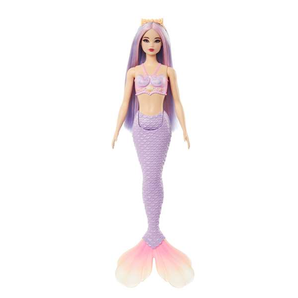 Mattel Muñeca Barbie Sirena con Cola Rígida, Diadema y Corpiño de Conchas - Modelos Surtidos Mattel Muñeca Barbie Sirena con Cola Rígida, Diadema y Corpiño de Conchas - Modelos Surtidos