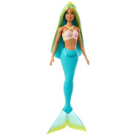 Mattel Barbie Sirena con Cola Rígida y Cabello de Fantasía