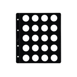 Funda Para Album De Monedas Pardo Tipo Claraboya Ø 26Mm 20 Aloj. (Set de 12)