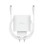 Trust Maxo Cargador GaN 65W 2xUSB-C Blanco con Cable USB-C de 2m