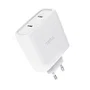 Trust Maxo Cargador GaN 65W 2xUSB-C Blanco con Cable USB-C de 2m