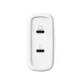 Trust Cargador de Pared USB-C 65W Maxo Universal con 2 Puertos USB-C, Incluye Cable USB-C 2m, Protección Sobrecalentamiento/Sobrecarga/Cortocircuito, Color Blanco