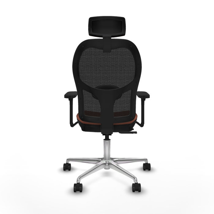 PIQUERAS Y CRESPO Silla de oficina Jorquera con mecanismo Sincro/Traslack Marrón y Negro