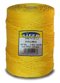 Cuerda trenzilla 8842 de polipropileno 1,5 mm x 100 m amarillo
