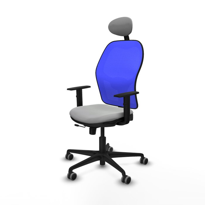PIQUERAS Y CRESPO Silla de oficina Jorquera Gris claro y Azul