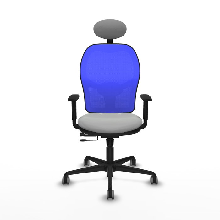 PIQUERAS Y CRESPO Silla de oficina Jorquera Gris claro y Azul