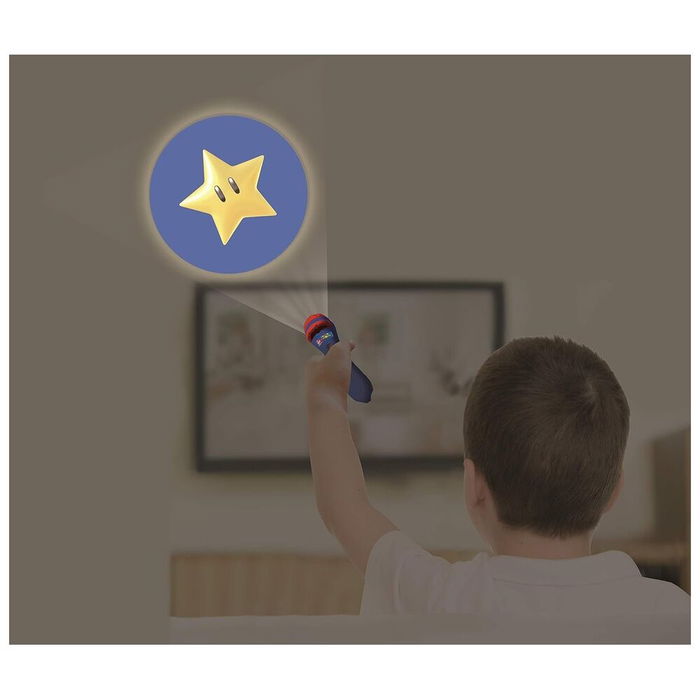 LEXIBOOK Linterna Proyector Cuentos Super Mario Bros con 3 Discos e Imágenes LED LEXIBOOK Linterna Proyector Cuentos Super Mario Bros con 3 Discos e Imágenes LED