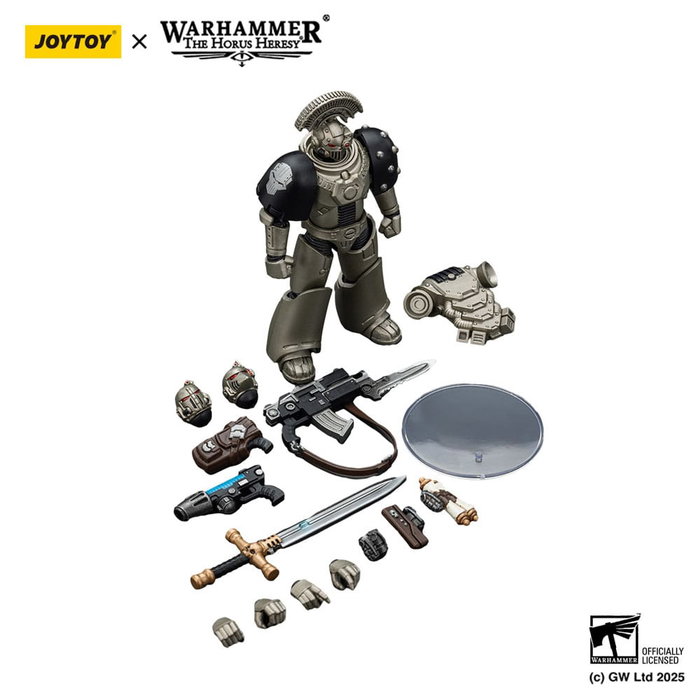 Joy Toy (CN) Warhammer The Horus Heresy Iron Warriors MKVI Tactical Sergeant con Espada de Energía y Pistola de Plasma Joy Toy (CN) Warhammer The Horus Heresy Iron Warriors MKVI Tactical Sergeant con Espada de Energía y Pistola de Plasma