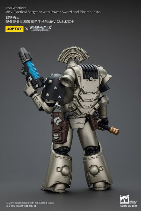 Joy Toy (CN) Warhammer The Horus Heresy Iron Warriors MKVI Tactical Sergeant con Espada de Energía y Pistola de Plasma Joy Toy (CN) Warhammer The Horus Heresy Iron Warriors MKVI Tactical Sergeant con Espada de Energía y Pistola de Plasma