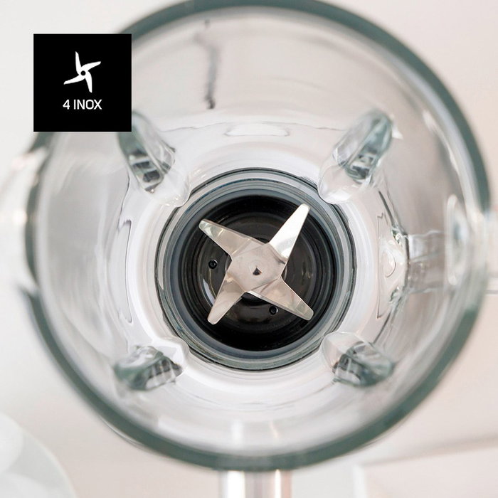 Taurus Batidora de Vaso Optima Nero 1500W 1,5 Litros, 2 Velocidades + Función Pulse/Pica Hielo, Jarra de Cristal y Cuchilla de 4 Filos de Acero Inoxidable Taurus Batidora de Vaso Optima Nero 1500W 1,5 Litros, 2 Velocidades + Función Pulse/Pica Hielo, Jarra de Cristal y Cuchilla de 4 Filos de Acero Inoxidable