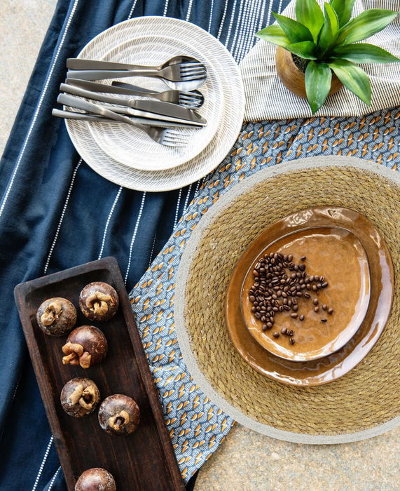 Privilege Salvamantel Seagrass con Ribete, 30 cm Redondo (36 Unidades)