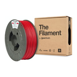 Spectrum Filaments TF-24020, Filamento PETG Technical Red, 1.75 mm, 1 kg para Impresión 3D, Alta Velocidad 350 mm/s, Rango 230-255 °C