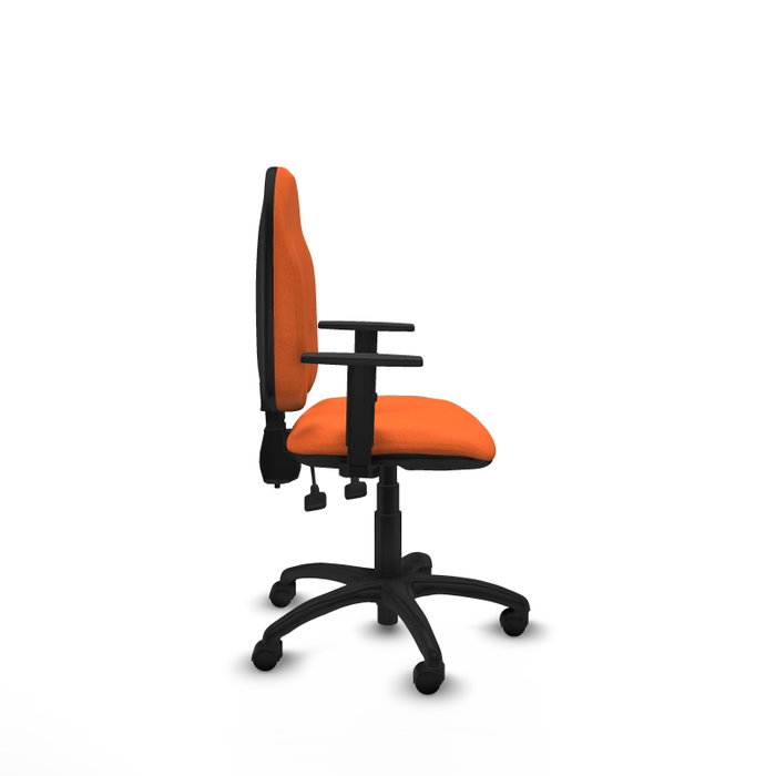 PIQUERAS Y CRESPO Silla de oficina Algarra Naranja con Brazos 1D
