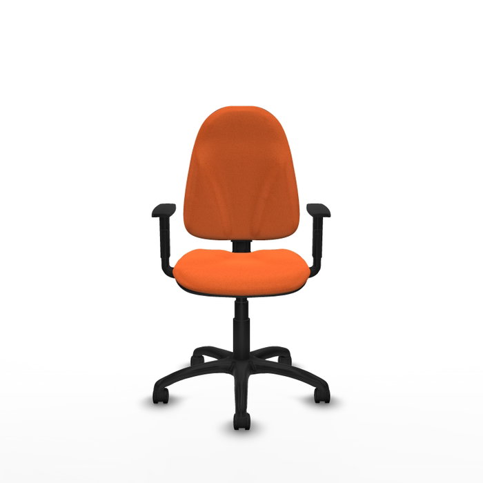 PIQUERAS Y CRESPO Silla de oficina Algarra Naranja con Brazos 1D