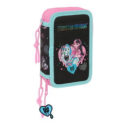 Portatodo Monster High Negro 12,5 x 19,5 x 5,5 cm 37 Piezas