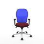 PIQUERAS Y CRESPO Silla de oficina Jorquera Granate y Azul