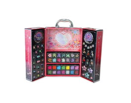 JugaToys Armario Maletín Belleza con accesorios para hacer collares y pulseras