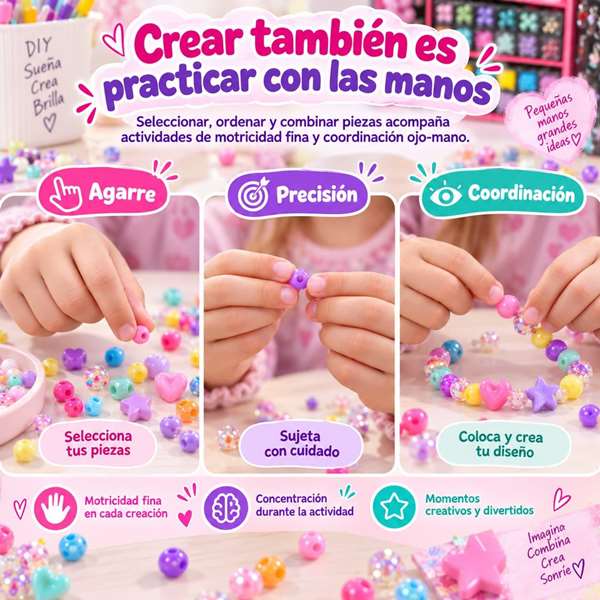JugaToys Armario Maletín Belleza con accesorios para hacer collares y pulseras JugaToys Armario Maletín Belleza con accesorios para hacer collares y pulseras