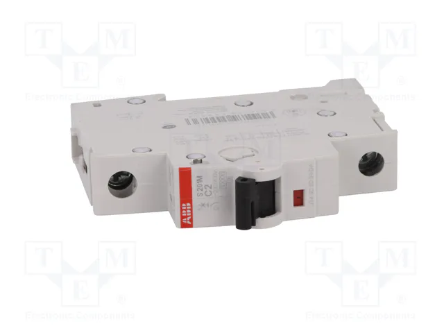 ABB S200M-C2 Interruptor magnetotérmico 1 polo 2A 10kA ABB S200M-C2 Interruptor magnetotérmico 1 polo 2A 10kA