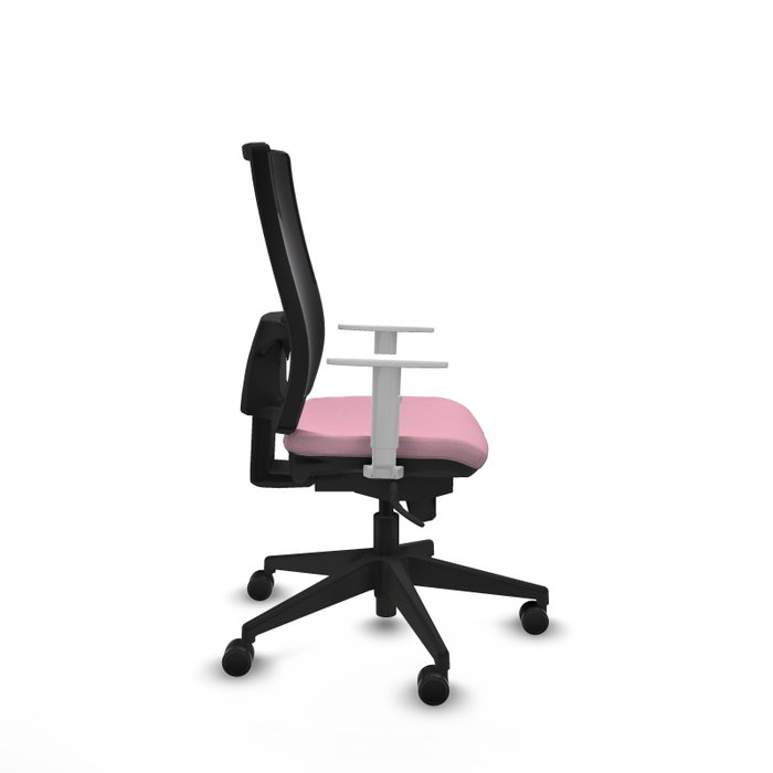 PIQUERAS Y CRESPO Silla de oficina Horna Rosa y Negro con Mecanismo Sincro PIQUERAS Y CRESPO Silla de oficina Horna Rosa y Negro con Mecanismo Sincro
