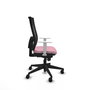 PIQUERAS Y CRESPO Silla de oficina Horna Rosa y Negro con Mecanismo Sincro
