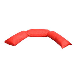 Digebis Saco Barrera de Emergencia Antiinundaciones Hydrosnake, Bolsa con Polímero Superabsorbente, 145 x 25 cm, Rojo