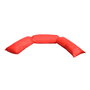 Digebis Saco Barrera de Emergencia Antiinundaciones Hydrosnake, Bolsa con Polímero Superabsorbente, 145 x 25 cm, Rojo