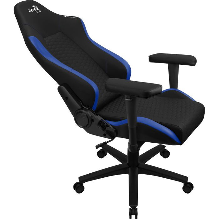 Aerocool Silla Gaming Crown Negra Azul Ergonómica Ajustable 150kg Aerocool Silla Gaming Crown Negra Azul Ergonómica Ajustable 150kg