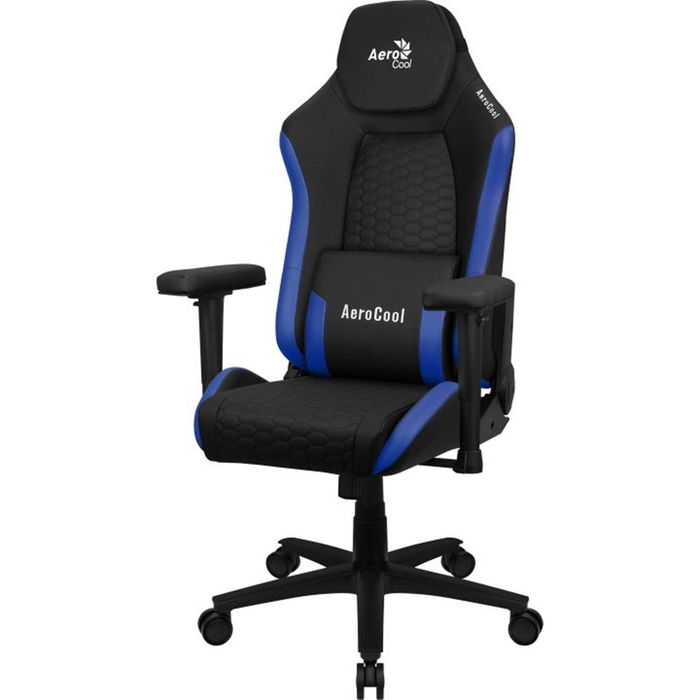 Aerocool Silla Gaming Crown Negra Azul Ergonómica Ajustable 150kg Aerocool Silla Gaming Crown Negra Azul Ergonómica Ajustable 150kg
