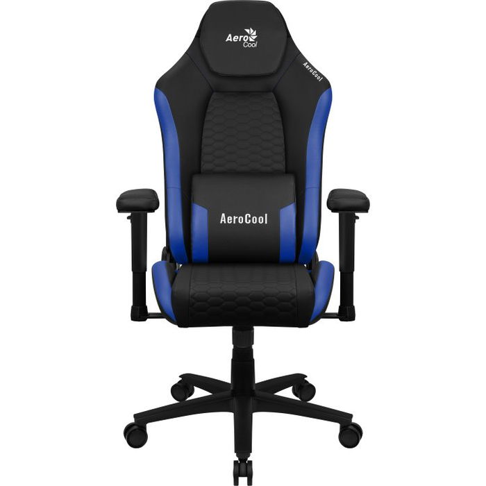 Aerocool Silla Gaming Crown Negra Azul Ergonómica Ajustable 150kg Aerocool Silla Gaming Crown Negra Azul Ergonómica Ajustable 150kg