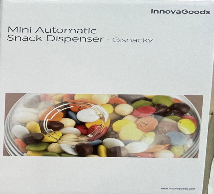 Innovagoods Mini dispensador automático de caramelos y frutos secos con sensor táctil
