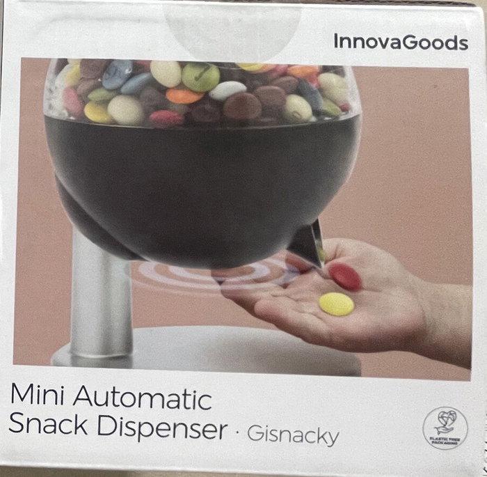 Innovagoods Mini dispensador automático de caramelos y frutos secos con sensor táctil