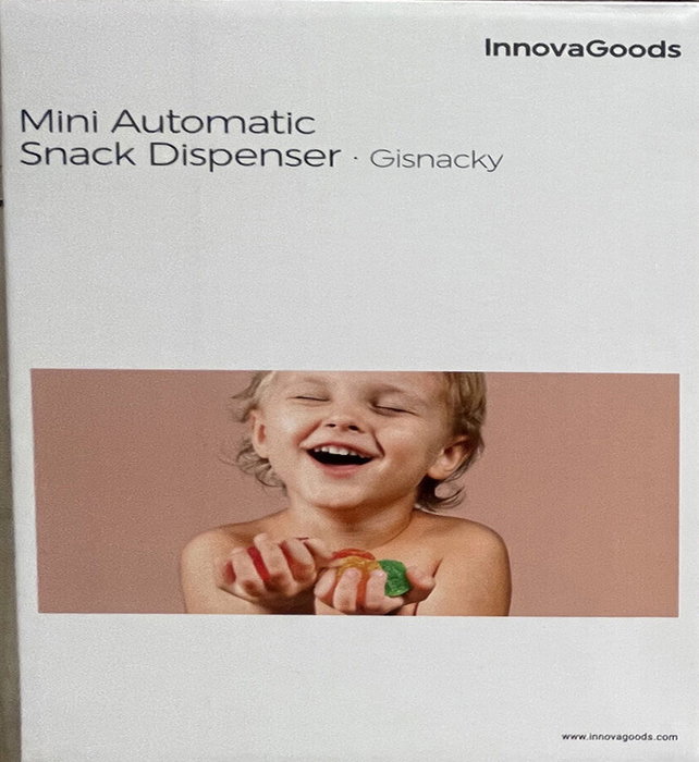 Innovagoods Mini dispensador automático de caramelos y frutos secos con sensor táctil