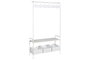 DKD Home Decor Recibidor Loft Metal Rejilla Blanco 36 x 186 x 110 cm