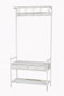 DKD Home Decor Recibidor Loft Metal Rejilla Blanco 36 x 186 x 110 cm